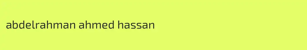 abdelrahman ahmed hassan